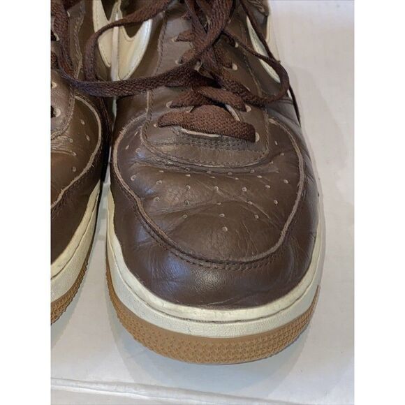 Nike AIR FORCE 1'07 MEN'S LX CACAO PLAID CASUAL BROWN IVORY DV0791-200 SIZE 10.5 - Picture 12 of 16